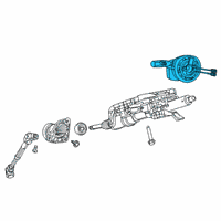 OEM 2021 Jeep Grand Cherokee Steering Column Module Diagram - 6NE97DX9AC