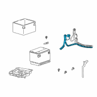 OEM 2005 Chevrolet Classic Cable Asm, Battery Positive (26" Long) Diagram - 15371998