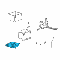 OEM 2002 Chevrolet Malibu Tray Asm-Battery Diagram - 22606741