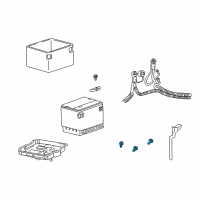 OEM Chevrolet Monte Carlo Battery Tray Bolt Diagram - 11515704