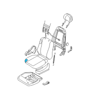 OEM 2003 Ford Focus Seat Cushion Diagram - 7S4Z-54632A22-A