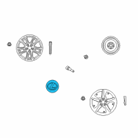 OEM 2009 Lexus ES350 Ornament Sub-Assy, Wheel Hub Diagram - 42603-30540