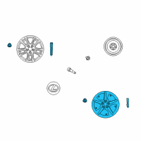 OEM 2011 Lexus GS450h Wheel Sub-Assembly, Disc Diagram - 42601-30091