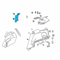 OEM 2022 Honda Passport GARNISH ASSY., R. QUARTER PILLAR *NH900L* (DEEP BLACK) Diagram - 84131-TG7-A11ZC