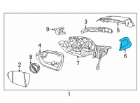 OEM Hyundai Tucson HOUSING SIDE COVER-O/S MRR, LH Diagram - 87631-N9000