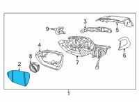 OEM 2022 Hyundai Tucson G/HOLDER ASSY-O/S RR VIEW, RH Diagram - 87621-N9030