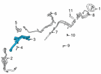 OEM 2022 Ram 1500 Hose-Heater Supply And Return Diagram - 68309855AG