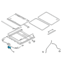 OEM Kia Optima Motor Assembly-Sunroof Diagram - 816312G020