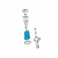 OEM 2010 Toyota Avalon Coil Spring Diagram - 48131-07082