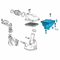 OEM 2014 Honda Accord Set, Air/C Case Diagram - 17201-5G0-A00