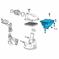 OEM 2016 Honda Accord Set, Air/C Case Diagram - 17201-5G0-A00