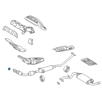 OEM Pontiac Converter & Pipe Gasket Diagram - 88969133