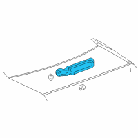 OEM 2008 Chevrolet Impala High Mount Lamp Diagram - 15837091