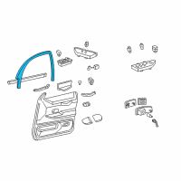 OEM 2005 Ford Crown Victoria Window Molding Diagram - 1W7Z-5420890-AAA