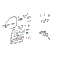 OEM 2005 Mercury Grand Marquis Pull Pocket Diagram - 5W3Z-5422634-AAC