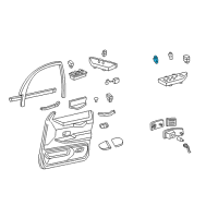 OEM Mercury Fuel Door Switch Diagram - F2AZ-9B242-A