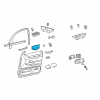 OEM Ford Crown Victoria Armrest Pad Diagram - F7AZ5424100AAF