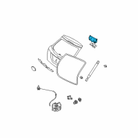 OEM 2007 Ford Focus Hinge Diagram - YS4Z-6142900-AA