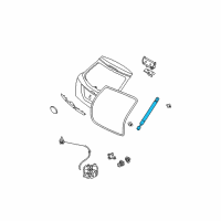 OEM 2005 Ford Focus Support Cylinder Diagram - 5S4Z-61406A10-A