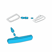 OEM 2001 BMW Z3 Side Marker Light, Right Diagram - 63-14-8-389-696