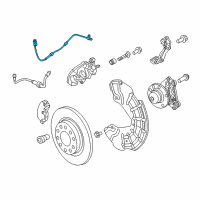 OEM 2016 Dodge Dart Sensor-Wheel Speed Diagram - 68194428AB