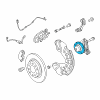 OEM 2015 Dodge Dart Brake Hub And Bearing Diagram - 68082150AD