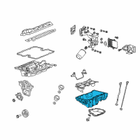 OEM 2018 Cadillac XTS Upper Oil Pan Diagram - 12658512