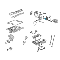 OEM Cadillac Cooler Core Seal Diagram - 12699378