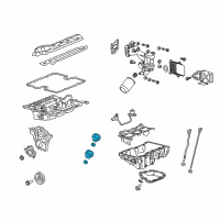 OEM 2016 Cadillac XTS Filler Tube Diagram - 12648598