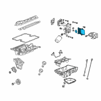 OEM 2017 Cadillac XTS Oil Cooler Diagram - 12657049