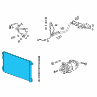 OEM GMC Acadia Condenser Diagram - 23479280