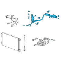 OEM 2017 Chevrolet Traverse AC Tube Diagram - 84126640