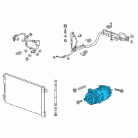 OEM 2016 Chevrolet Traverse Compressor Diagram - 84308629