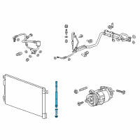 OEM 2014 Chevrolet Traverse Drier Desiccant Bag Diagram - 22740368