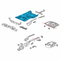 OEM 2019 Honda CR-V Panel Set, RR. Floor Diagram - 04655-TLA-A00ZZ