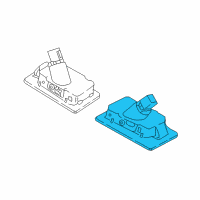 OEM Hyundai Elantra Lamp Assembly-License Plate, RH Diagram - 92502-3X400