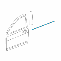 OEM 2007 Chrysler Sebring Molding-Front Door Diagram - XV16TZZAA