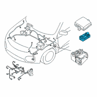 OEM Hyundai Palisade Pcb Block Assembly Diagram - 91959-S8000