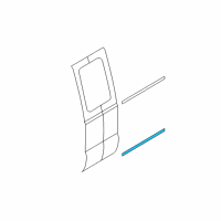 OEM 2008 Ford F-250 Super Duty Body Side Molding Diagram - 8C3Z-2625532-CPTM