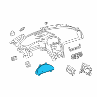 OEM 2017 Buick Enclave Instrument Cluster Assemblly Diagram - 23172983