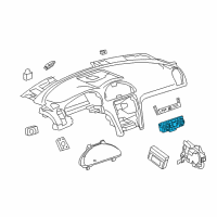 OEM 2014 Buick Enclave Dash Control Unit Diagram - 23251328