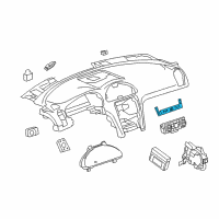 OEM 2017 Buick Enclave Hazard Switch Diagram - 23369964