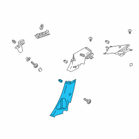 OEM 2013 Ford Focus Lower Pillar Trim Diagram - CV6Z-5431013-AA
