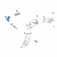 OEM 2013 Ford Focus Pillar Trim Diagram - CV6Z-5452018-AA