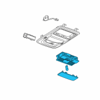 OEM 2014 Chevrolet Camaro Map Lamp Assembly Diagram - 22781793