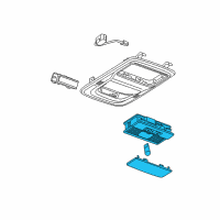 OEM Chevrolet Camaro Map Lamp Assembly Diagram - 22781793