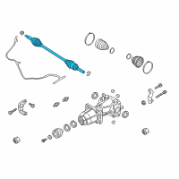 OEM Ford Escape Axle Assembly Diagram - CV6Z-4K138-D