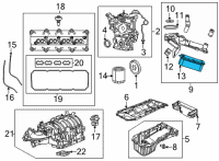 OEM 2020 Ram 2500 Engine Oil Cooler Diagram - 4893200AC