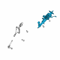 OEM Kia Borrego Column Assembly-Upper Diagram - 563102J100