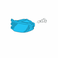 OEM Lexus GS400 Lamp Unit, Fog Lamp, RH Diagram - 81211-30243